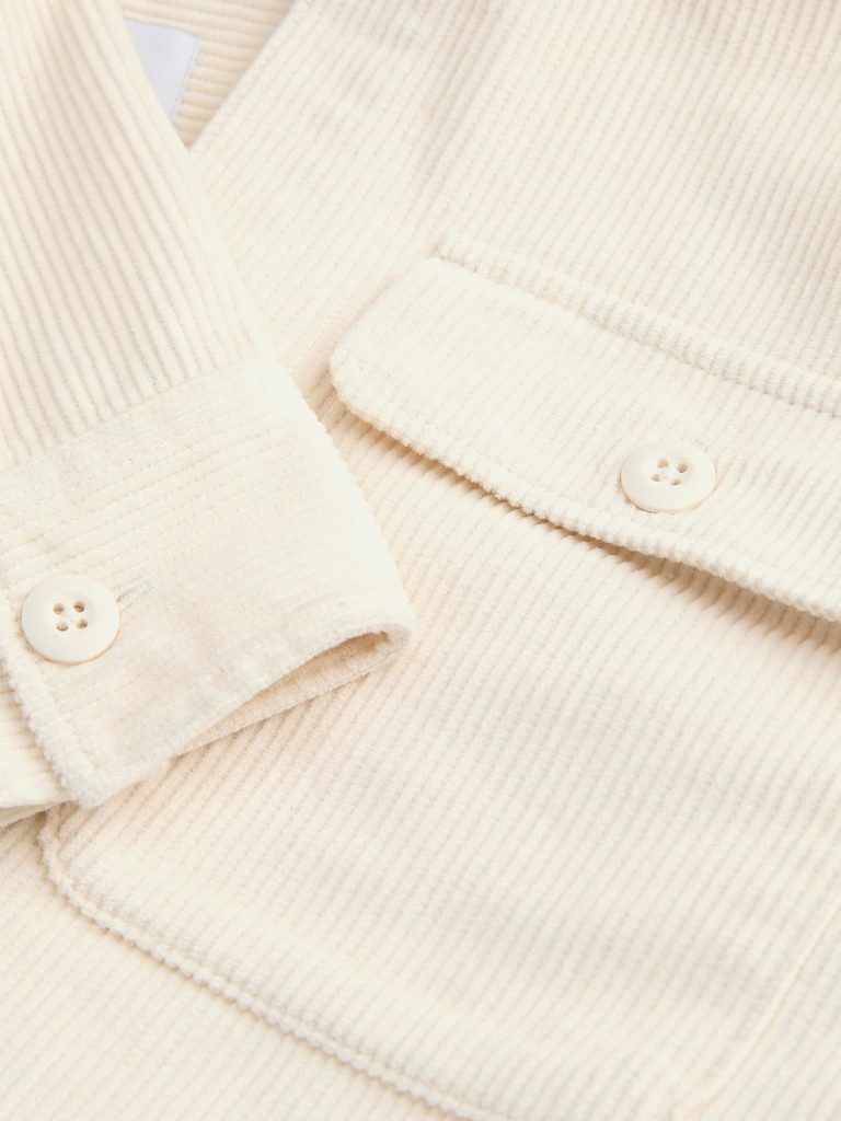 JJEREGENT CORD OVERSHIRT LS ANTIQUE WHITE