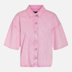 NMPOLLY 24 SLEEVE SHIRT BEGONIA PINK – Image 1