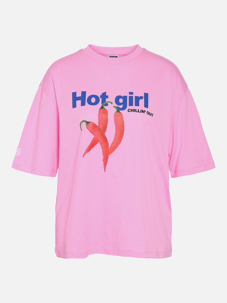 NMKARLA SS ONECK CHILI TSHIRT BEGONIA PINK