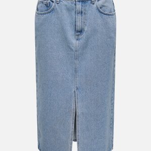 ONLBIANCA MIDI SKIRT REA LIGHT BLUE DENIM – Image 1