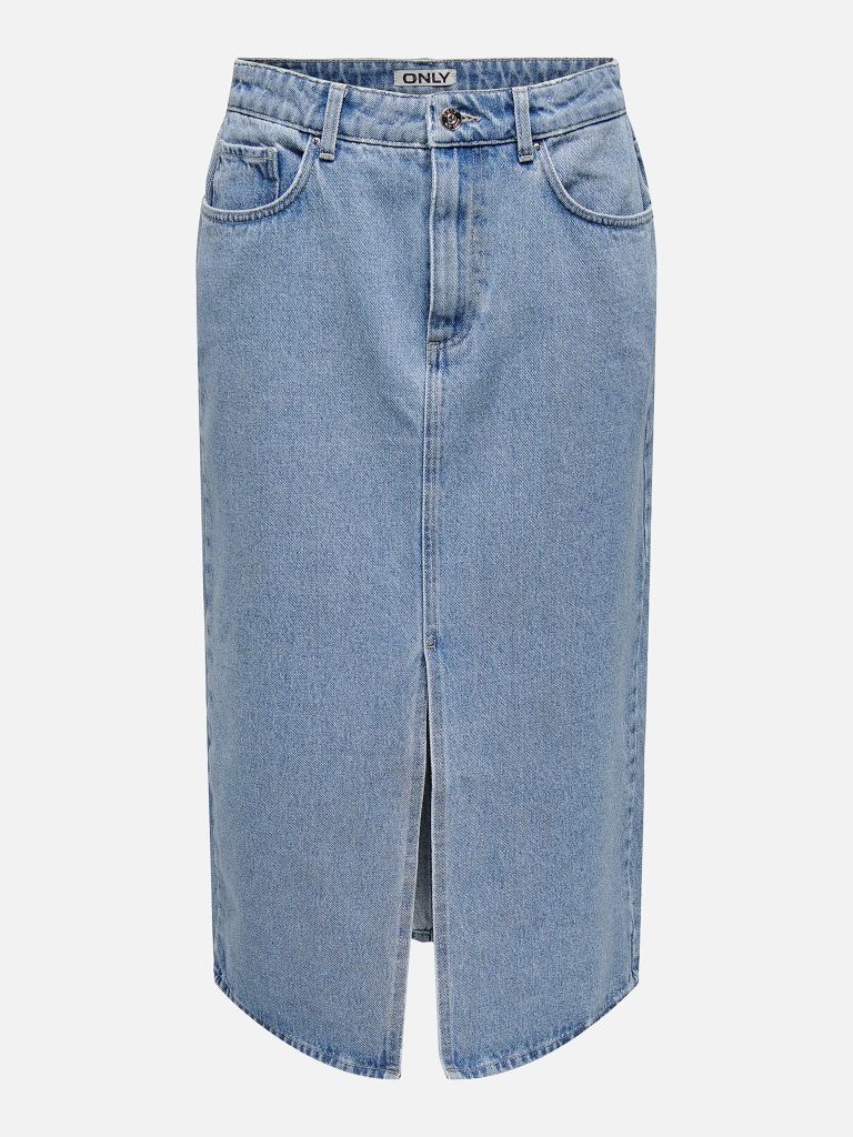 ONLBIANCA MIDI SKIRT REA LIGHT BLUE DENIM