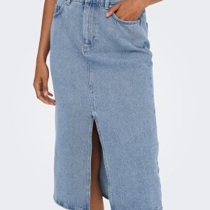 ONLBIANCA MIDI SKIRT REA LIGHT BLUE DENIM – Image 6