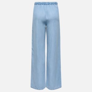 JDYMIRA MW WIDE STRING PANT LIGHT BLUE DENIM – Image 2
