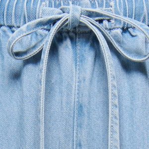 JDYMIRA MW WIDE STRING PANT LIGHT BLUE DENIM – Image 3