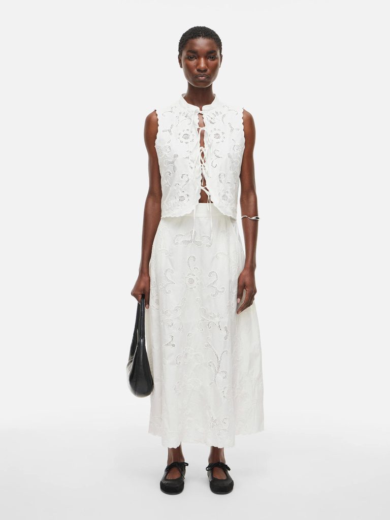 ROUAMELINE HW ANKLE SKIRT CLOUD DANCER