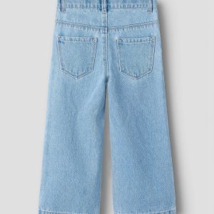 NMFROSE WIDE EMB JEANS LIGHT BLUE DENIM MULTI – Image 2