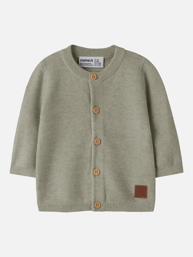 NBMJEFFREY LS KNIT CARDI SHADOW