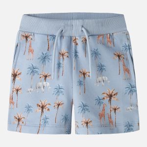 NMMHENRY NREG SWEAT SHORTS BLUE FOG – Image 1