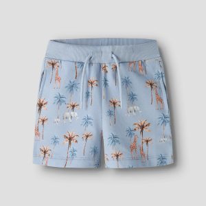 NMMHENRY NREG SWEAT SHORTS BLUE FOG – Image 4