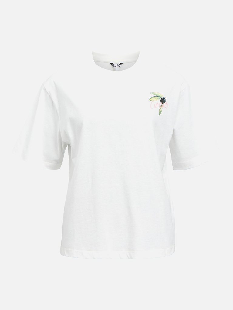 OBJELIZA 24 LO TSHIRT REP CLOUD DANCER PRINT