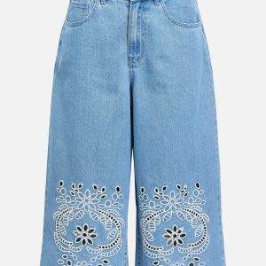 OBJIDDA BERMUDA DENIM SHORTS LIGHT BLUE DENIM - Image 1