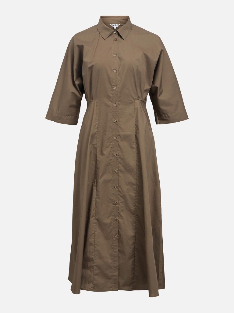 OBJELLY HOPE 34 RE MIDI DRESS MOREL