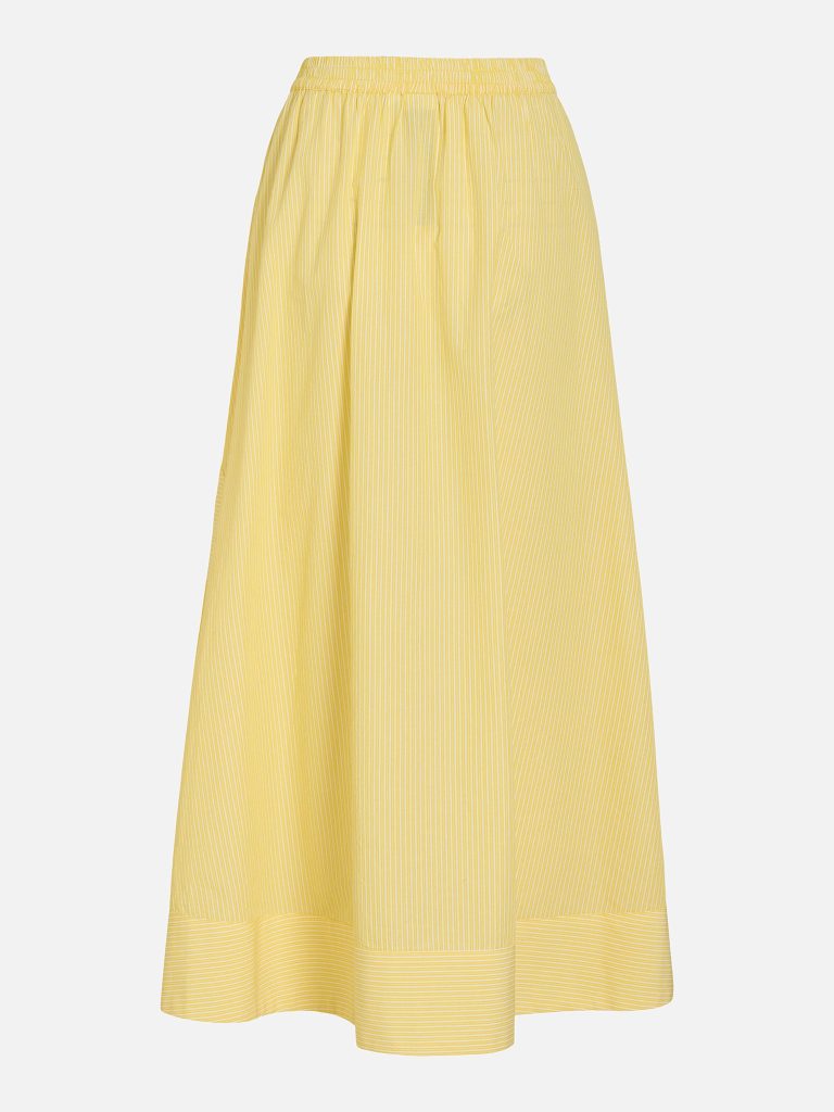 ROULINNE HW STRIPE ANKLE SKIRT FREESIA