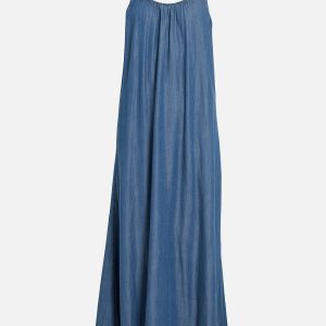 VITEVIRA UNECK SINGLET ANKLE DRESS MED BLUE DENIM - Image 1