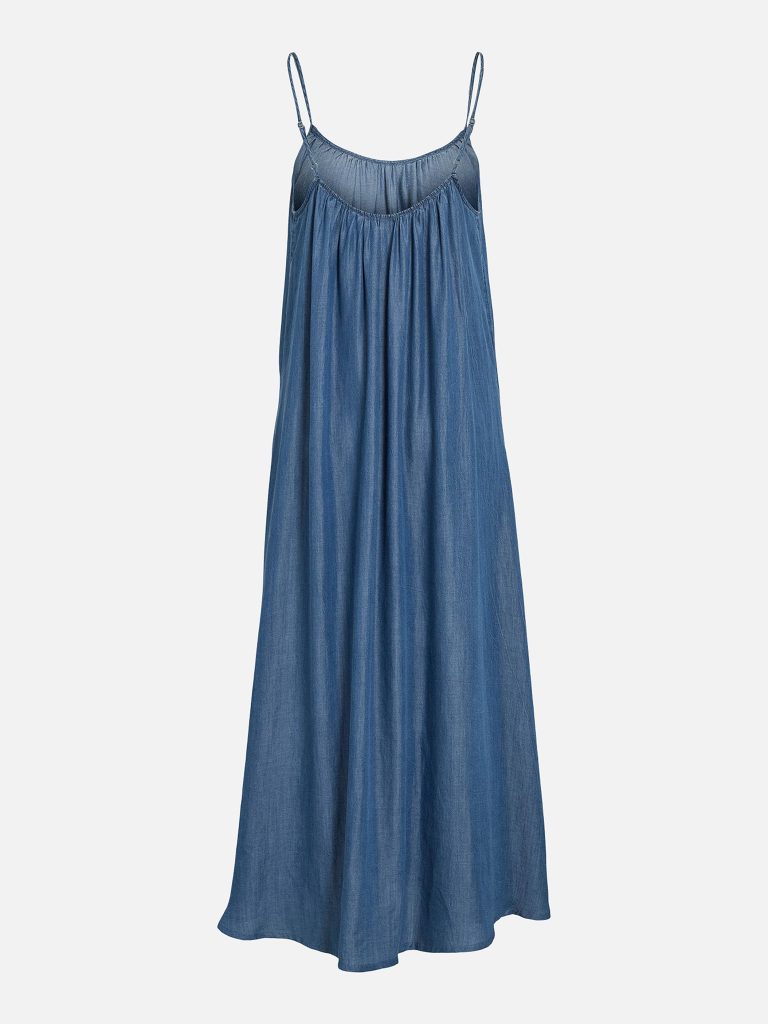 VITEVIRA UNECK SINGLET ANKLE DRESS MED BLUE DENIM