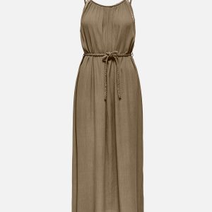JDYLIVA LIFE STRAP MAXI DRESS PETRIFIED OAK - Image 1