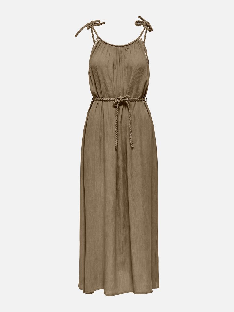 JDYLIVA LIFE STRAP MAXI DRESS PETRIFIED OAK