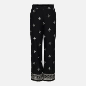 JDYMAGGIE LIFE MW WIDE PANT BLACK PRISTINE - Image 1
