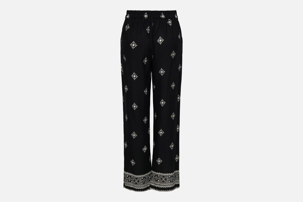 JDYMAGGIE LIFE MW WIDE PANT BLACK PRISTINE