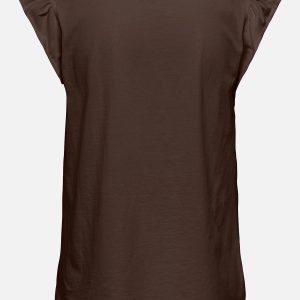 JDYYSTA LIFE SL BRODERI ANGL TOP CHICORY COFFEE – Image 2