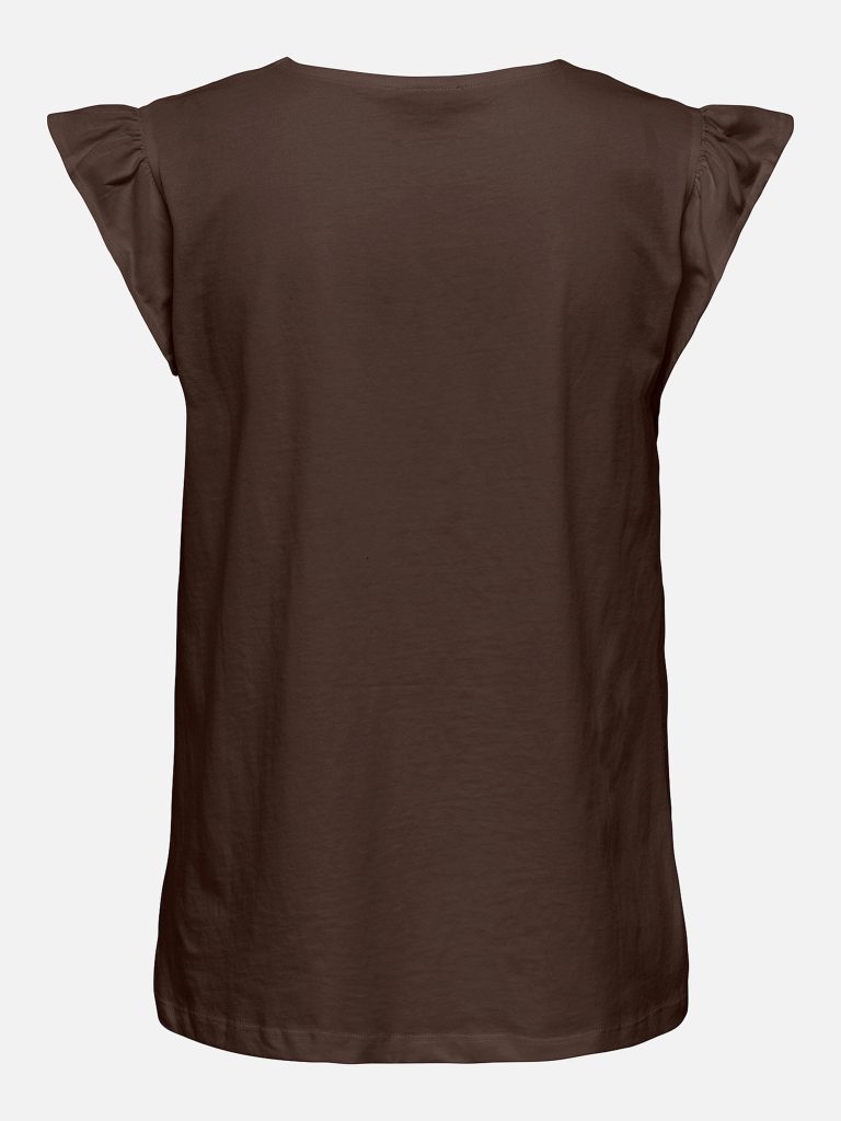 JDYYSTA LIFE SL BRODERI ANGL TOP CHICORY COFFEE