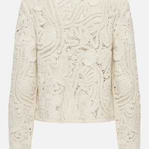 JDYZANKA LS CROCHET CARDIGAN CLOUD DANCER - Image 2