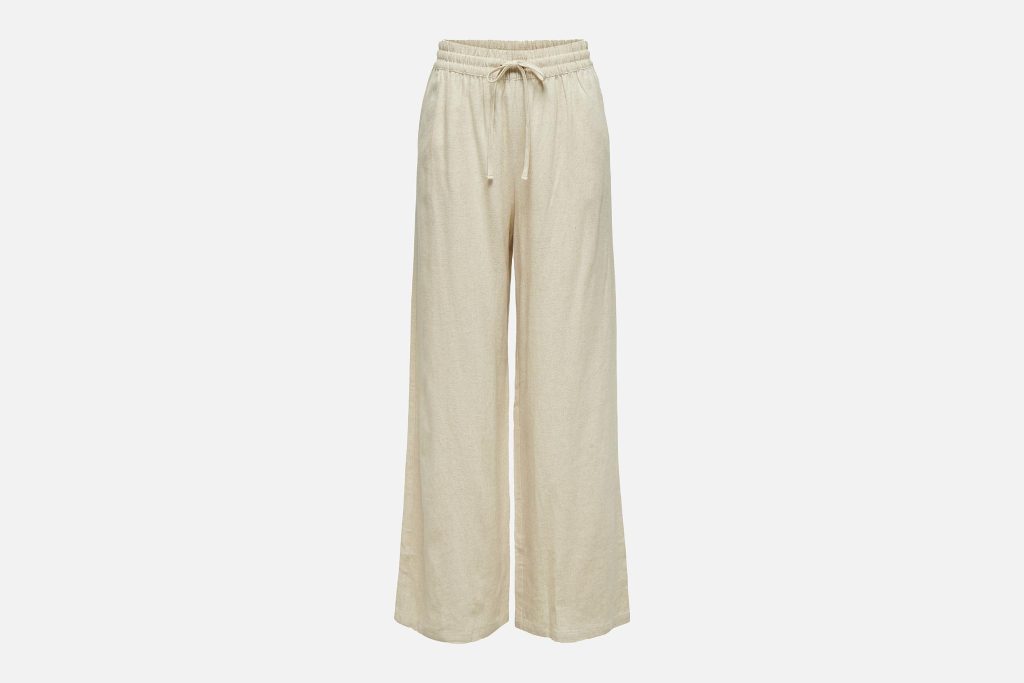 JDYSAY HW LINEN WIDE PANT WVN OATMEAL L32