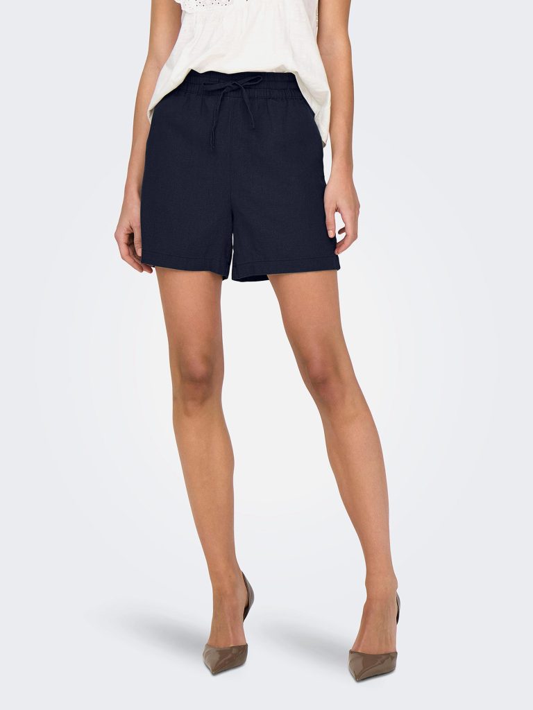 JDYSAY HW LINEN STRING SHORTS SKY CAPTAIN