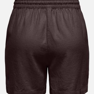 JDYSAY HW LINEN STRING SHORTS CHOCOLATE TORTE - Image 2