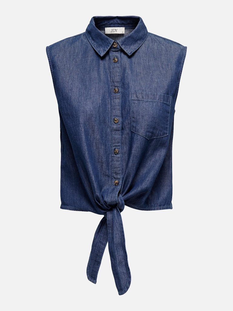 JDYKAI SL SHIRT MED BLUE DENIM