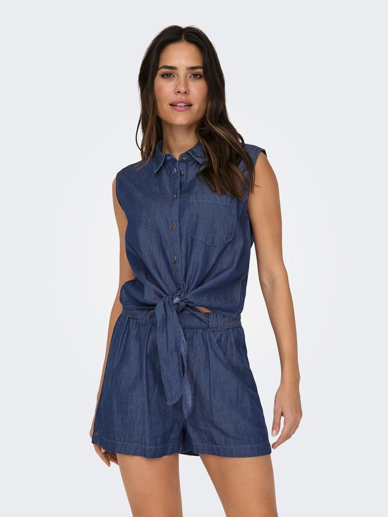 JDYKAI SL SHIRT MED BLUE DENIM
