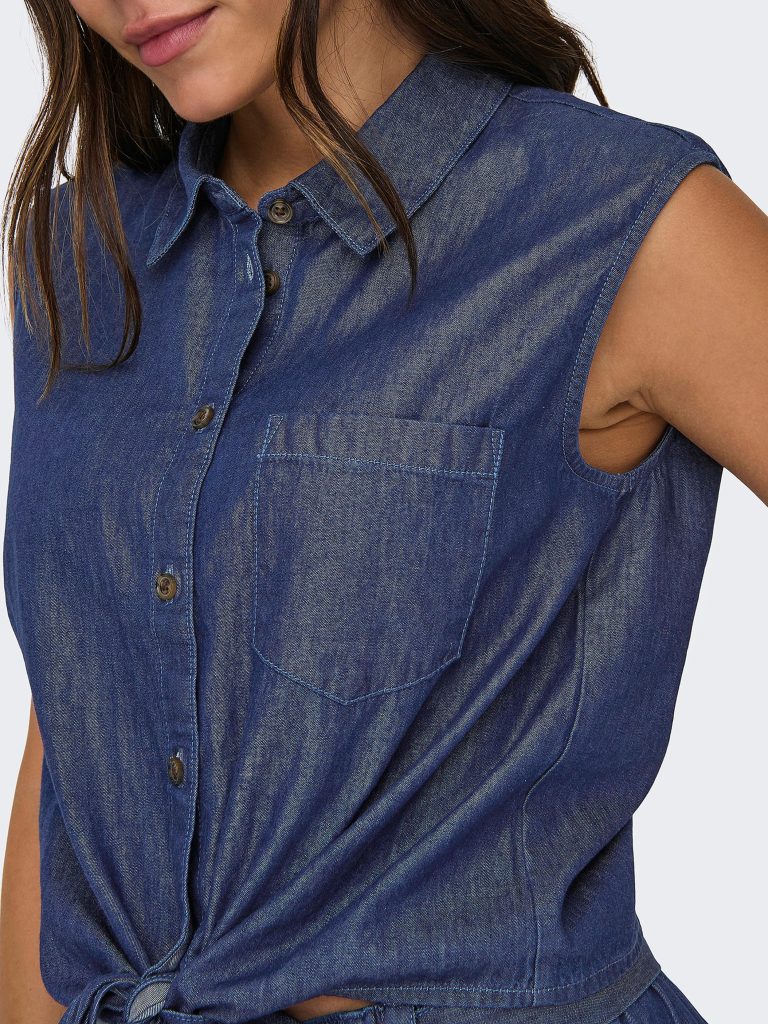 JDYKAI SL SHIRT MED BLUE DENIM