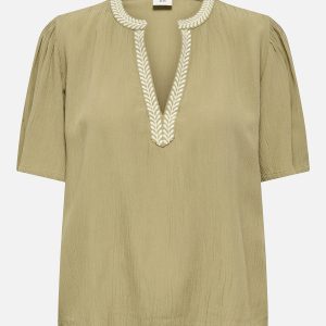 JDYLIVA 24 EMB TOP PETRIFIED OAK – Image 1
