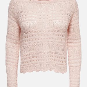 JDYSUN LAY LS BOATNECK PULLOV PINK DOGWOOD - Image 1