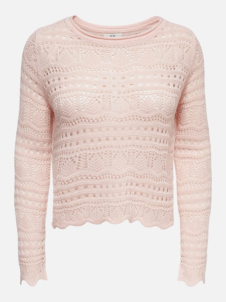 JDYSUN LAY LS BOATNECK PULLOV PINK DOGWOOD