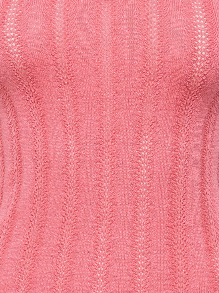 JDYBEAUTY SL GLITTER STRUC TOP KNT CALYPSO CORAL