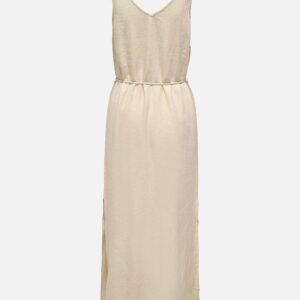 JDYSAY SL LINEN MAXI TIE DRESS OATMEAL – Image 2