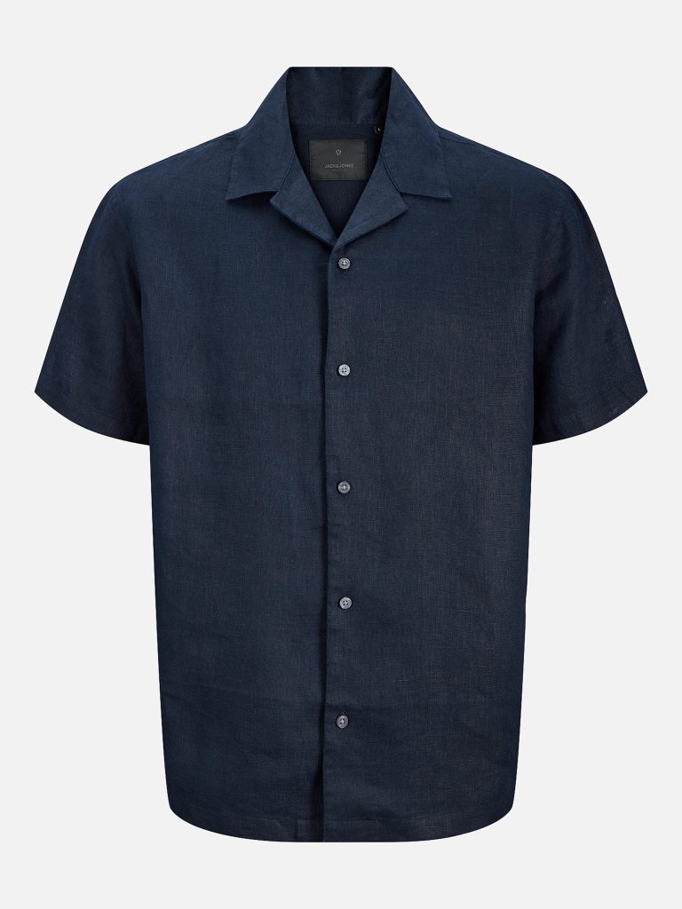 JPRBLALAWRENCE LINEN RESORT SHIRT NIGHT SKY