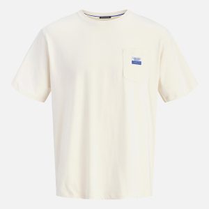 JORBAUMETTES TEE SS CREW ANTIQUE WHITE YELLOW - Image 1
