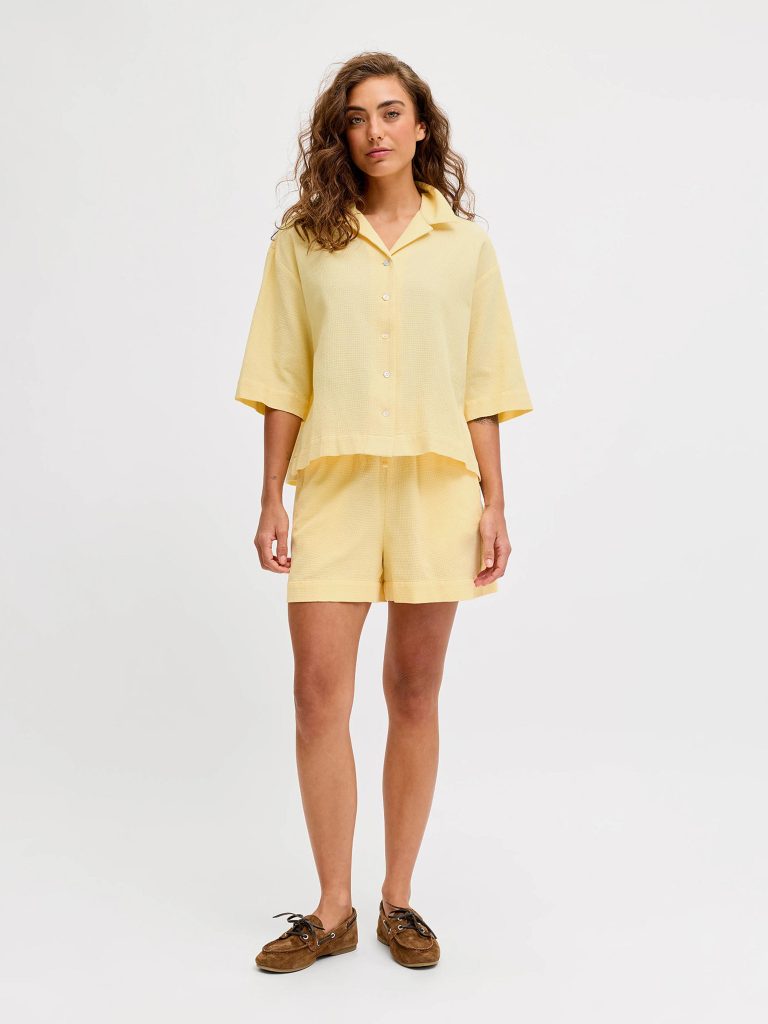 JXGLOBAL WAFFLE 34 RESORT SHIRT SUNLIGHT