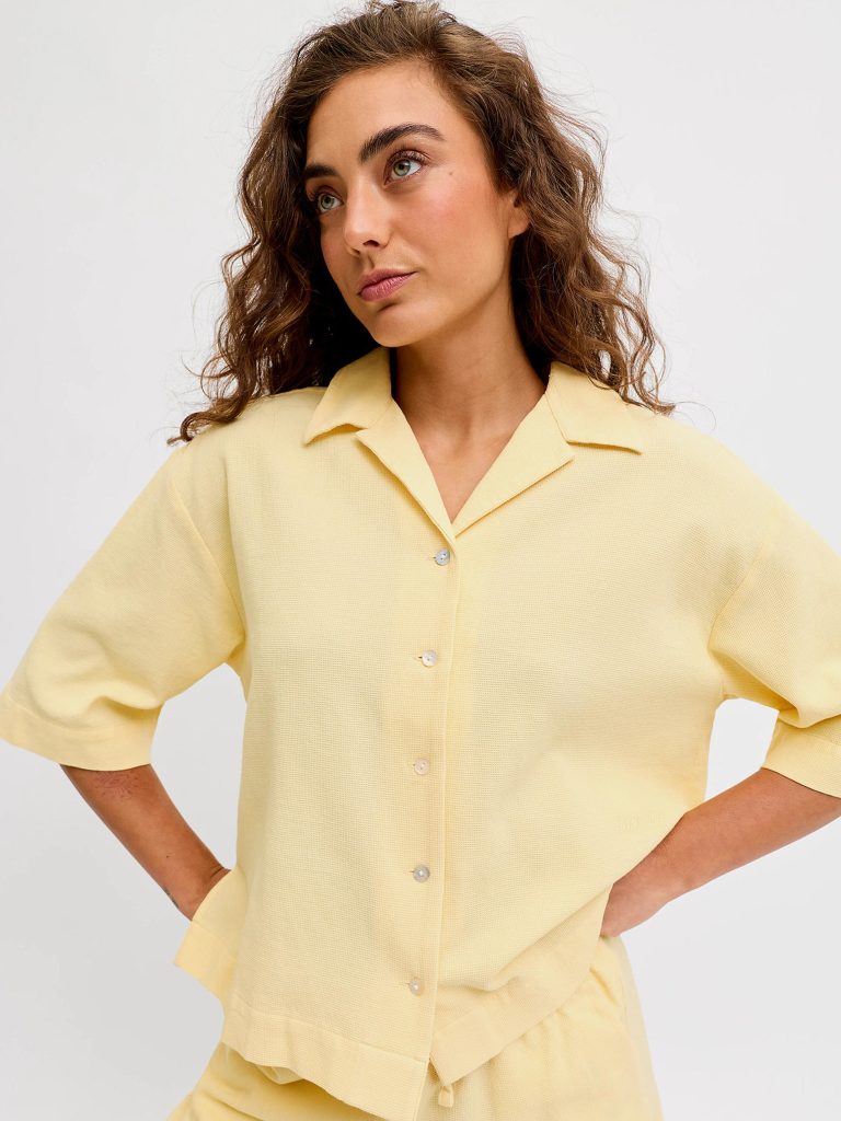JXGLOBAL WAFFLE 34 RESORT SHIRT SUNLIGHT