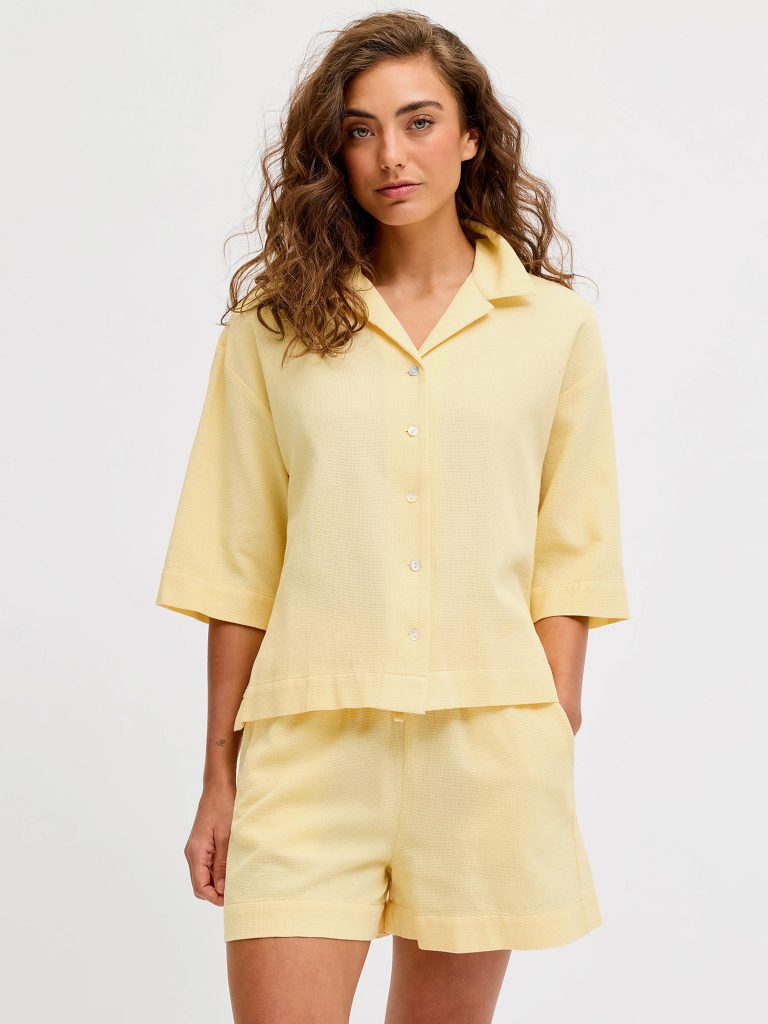 JXGLOBAL WAFFLE 34 RESORT SHIRT SUNLIGHT
