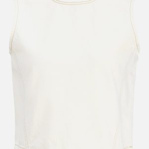 JXLIANA SL TOP DNMM OFF WHITE DENIM - Image 1