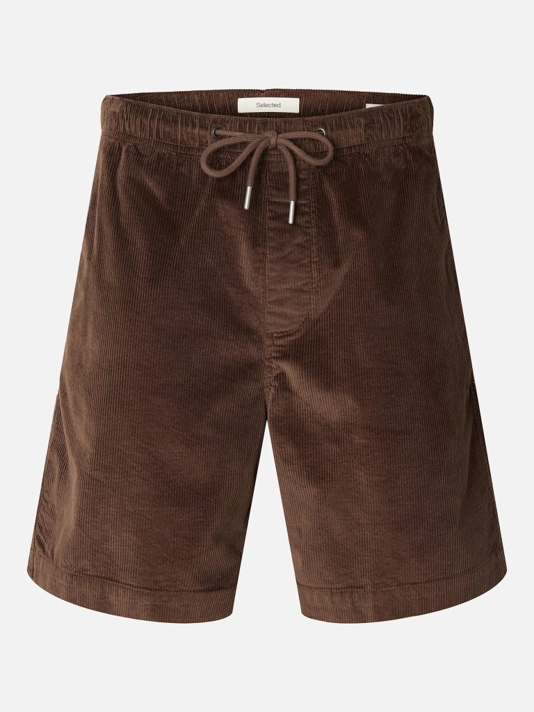 SLHREGULARJACE CORDUROY SHORTS BRACKEN