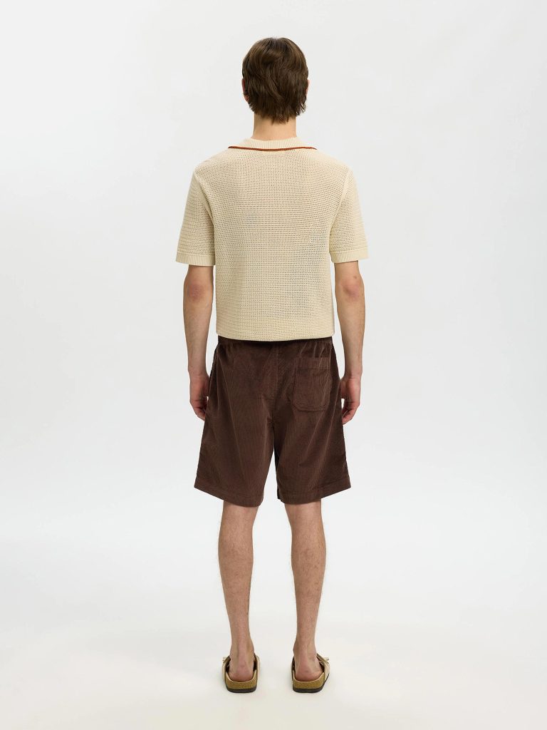 SLHREGULARJACE CORDUROY SHORTS BRACKEN