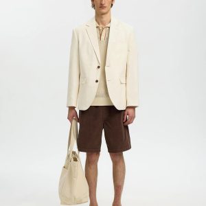 SLHREGULARJACE CORDUROY SHORTS BRACKEN – Image 4