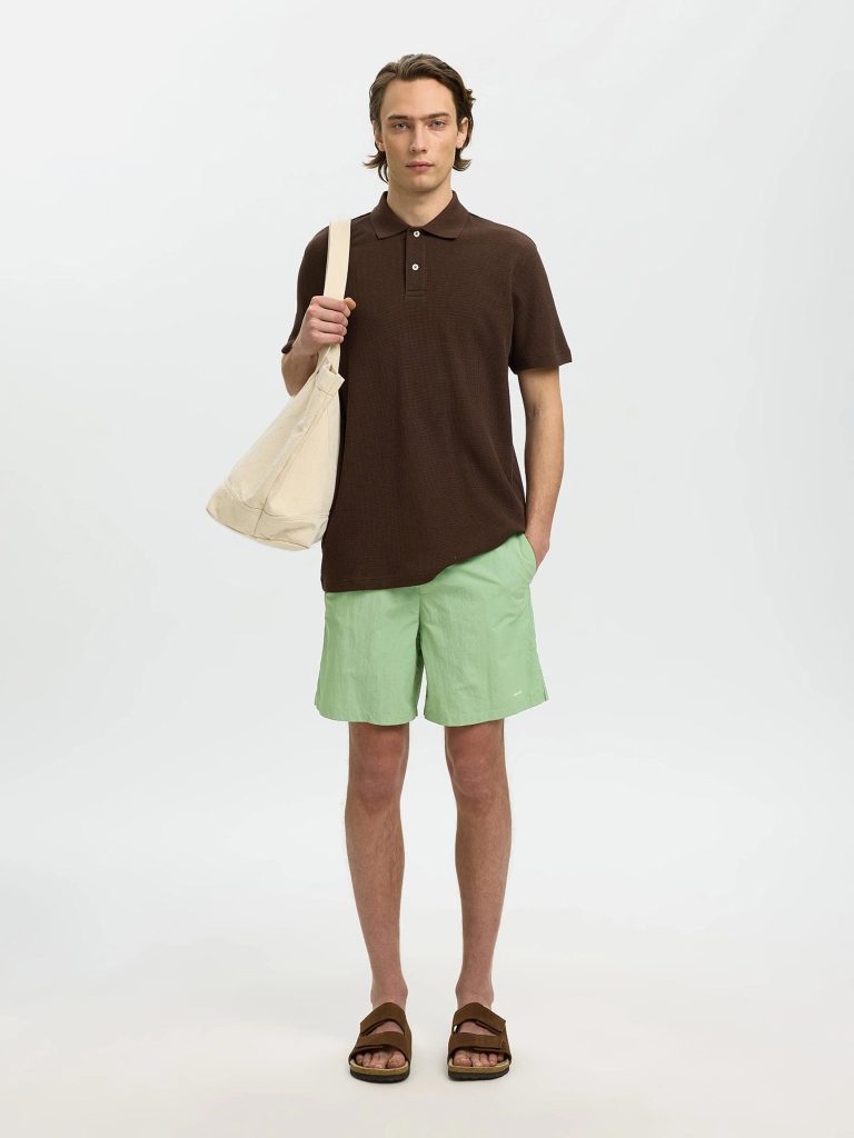 SLHREGULARAIDEN SWIMSHORTS ASPEN GREEN