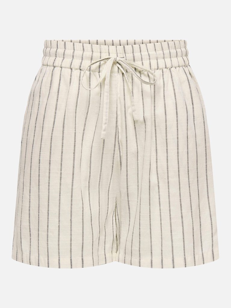 ONLTIZANA STRIPE STRING SHORTS SILVER LINING