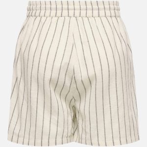 ONLTIZANA STRIPE STRING SHORTS SILVER LINING - Image 2