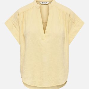 ONLHILDREW SS VNECK TOP SUNLIGHT - Image 1